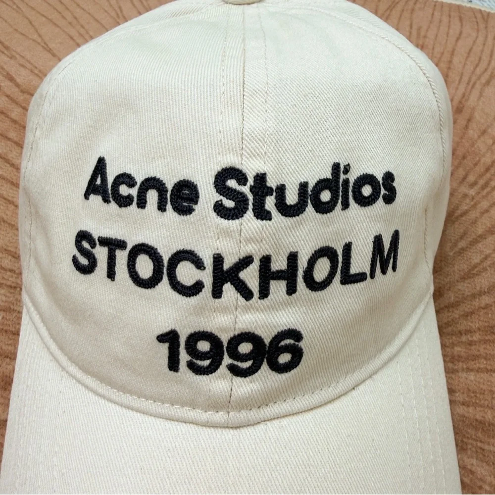 Acne Cream Kids Baseball Cap with Black Embroidery